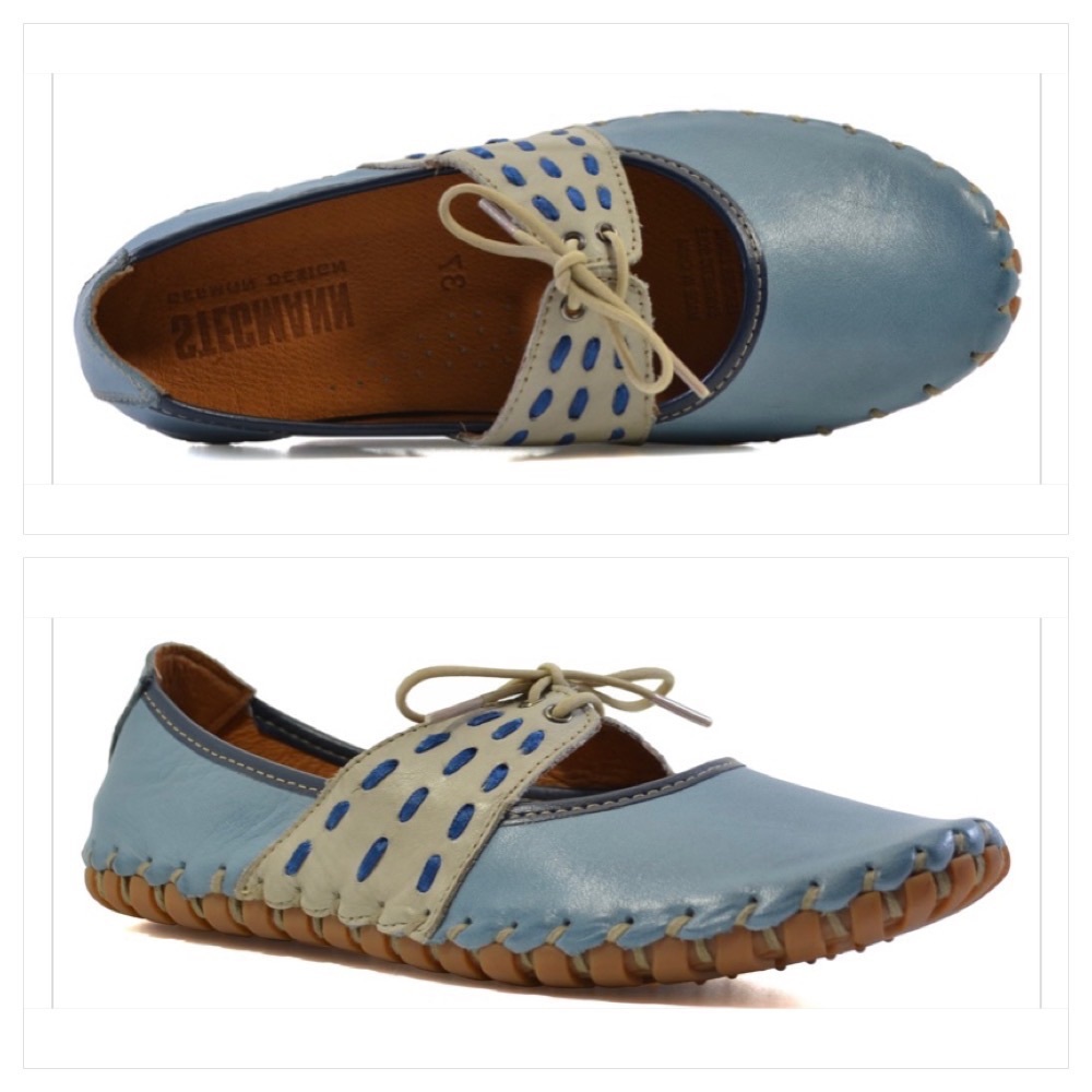 Stegmann Kartress Leather comfort shoe with elastic tie  EU39